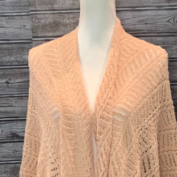 Pink Sparkly Cardigan Wrap OSFM - NWOT - Picture 2 of 3